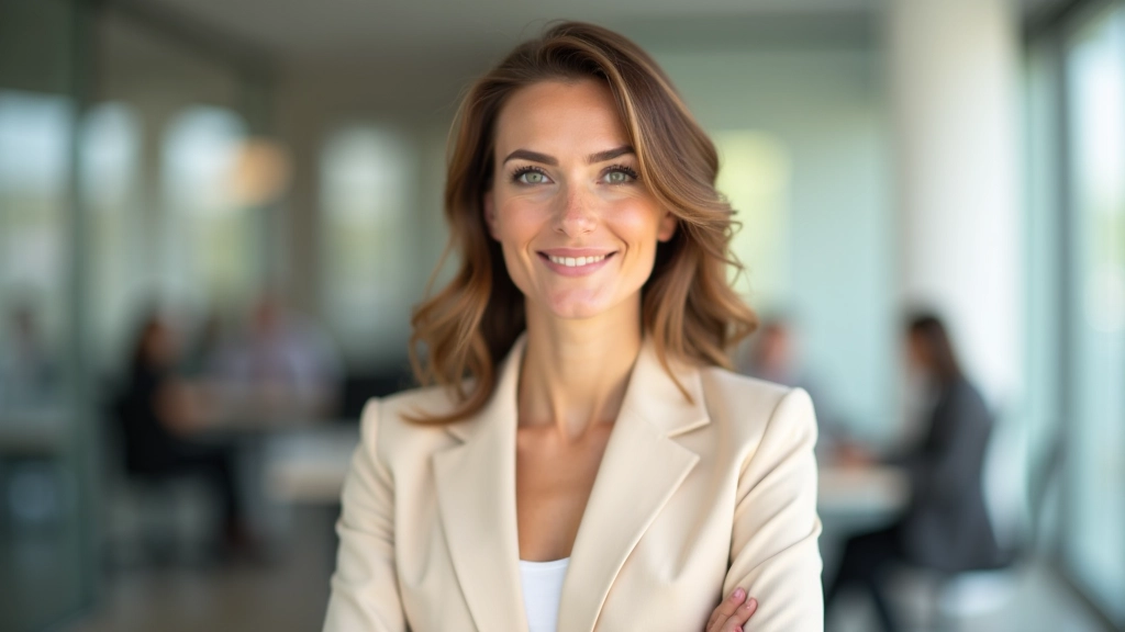 Sofia, facilitator van vergaderingen, professioneel portret met open uitdrukking